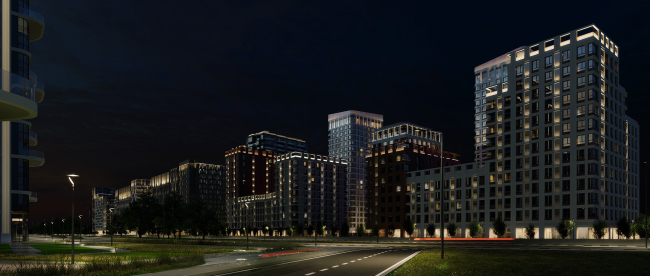 Ostrov housing complex: the concept of architectural lighting