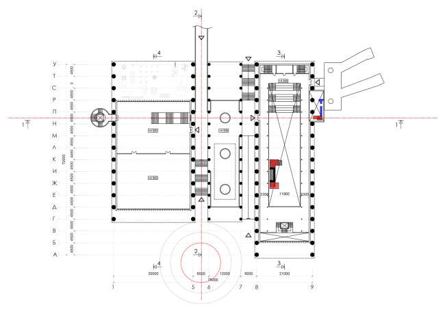 План 2 этажа. Музейный комплекс «Центр промышленного прогресса», Выкса, проект, 2022