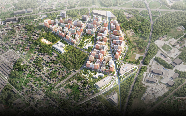 The residential area in Kaliningrad The residential area in Kaliningrad