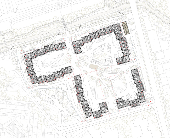 Sky Garden housing complex. The plan