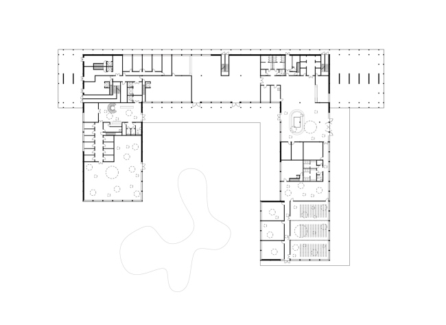 The hotel complex in Anapa. Plan of the 1st floor