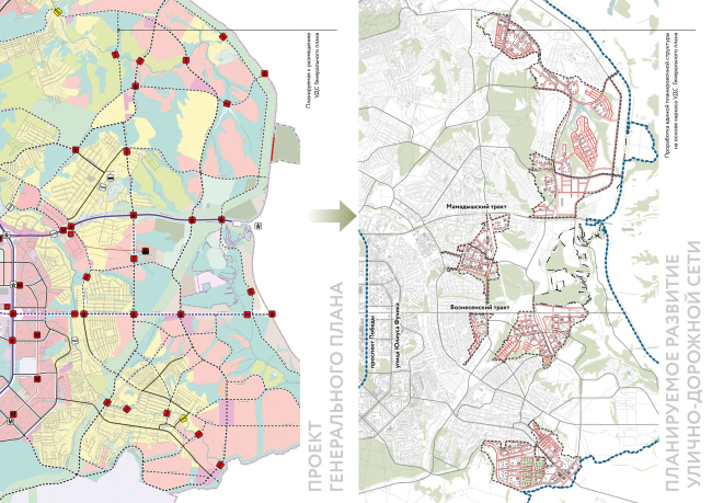 Planned development of the road network