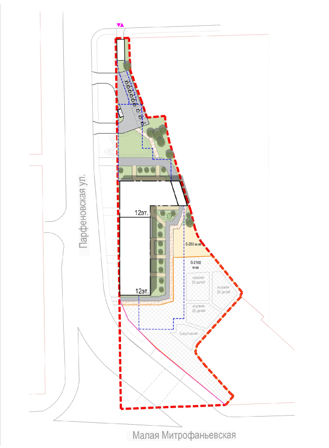 The Mitrofanyevskaya housing complex. The master plan