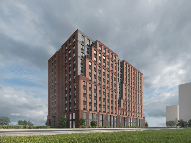 The Mitrofanyevskaya housing complex. The overall view from the northwest (from the direction of the Parfenovskaya Street)