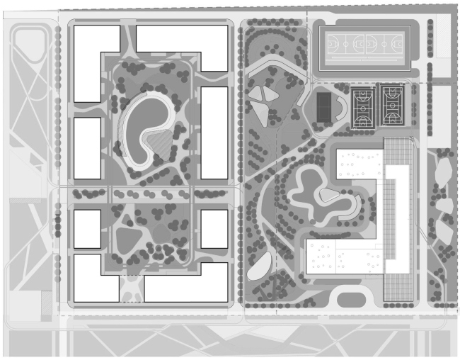 The hotel complex in Anapa. The master plan