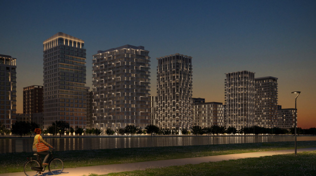 Ostrov housing complex: the concept of architectural lighting