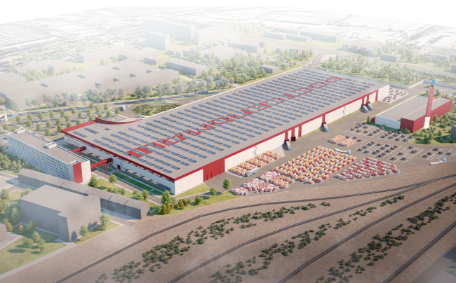 Reconstruction of the Rostselmash plant. Variant 1  general view