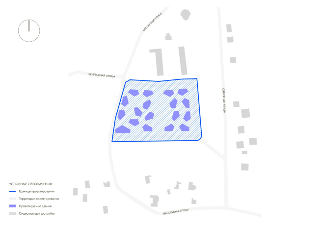 Warmstone housing complex. Location plan
