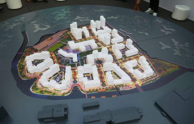 “City on an island”, the authors of the concept  DNA ag, the layout was the main exhibit of the stand of the Moscow region at Zodchestvo 2023. Mosoblarchitecture at Zodchestvo 2023