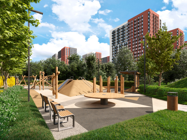 Благоустройство ЖК Первый Московский. Фаза 9, 1 и 2 корпуса Благоустройство ЖК Первый Московский. Фаза 9, 1 и 2 корпуса