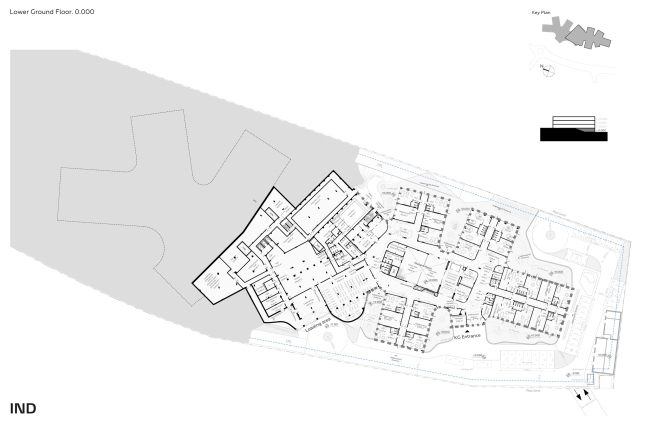 Plan of the  1 floor. Gymnasium Dubai