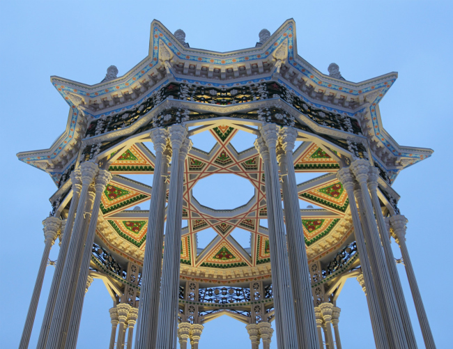 Pergola of the Uzbekistan pavilion