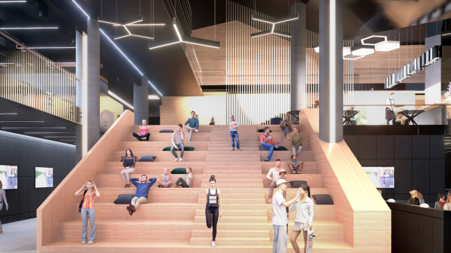 Reconstruction of the regional youth center Polyot in Oryol � the foyer