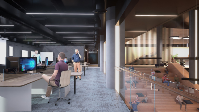 Reconstruction of the regional youth center Polyot in Oryol � the coworking area