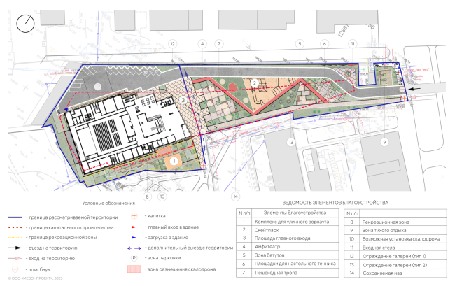 Reconstruction of the regional youth center Polyot in Oryol � the master plan