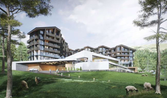 Hotel with 290 rooms and a spa complex, Novotel Arkhyz
