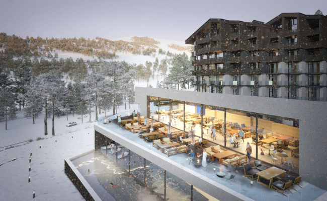 Hotel with 290 rooms and a spa complex, Novotel Arkhyz