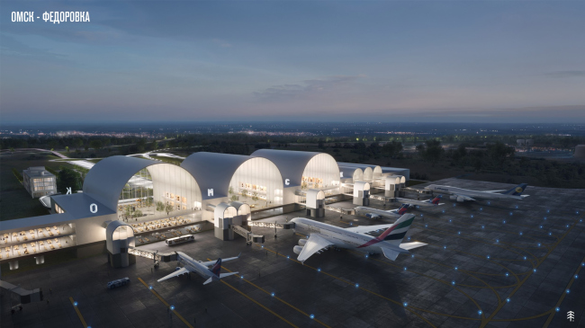 Omsk-Fedorovka Airport. Competition bid by HVOYA