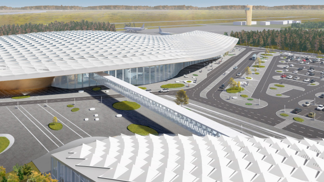 Omsk-Fedorovka Airport. Competition bid by Studio 44