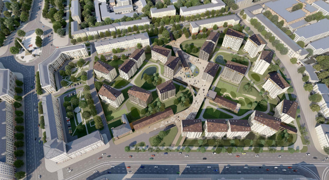 The Depo housing complex in Minsk, competition concept, 2018