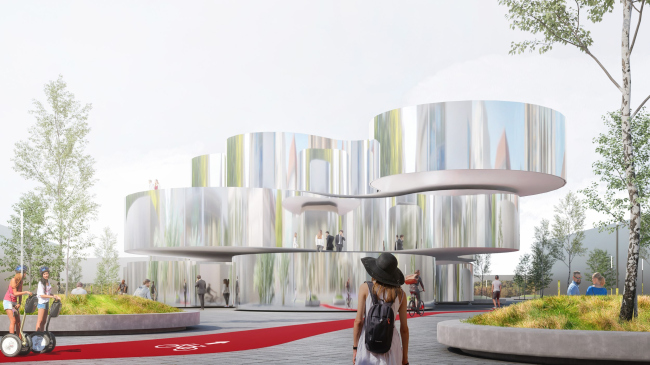 Russia Pavilion at the EXPO in Osaka. The competition draft for the preliminary concept. Mirage pavilion