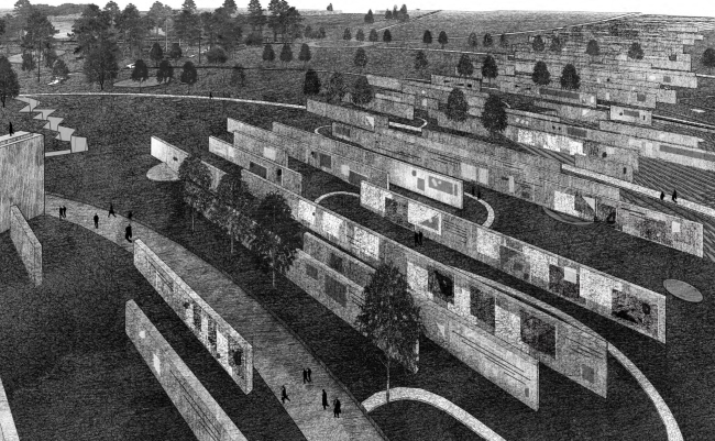 Siege of Leningrad memorial complex. Defense lines