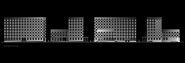 Серебряный дом. Фасады. Схема Серебряный дом. Фасады. Схема