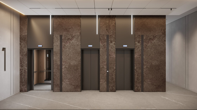 Лобби ЖК «Дом на Зорге» Лобби ЖК «Дом на Зорге»