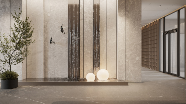 Лобби ЖК «Дом на Зорге» Лобби ЖК «Дом на Зорге»