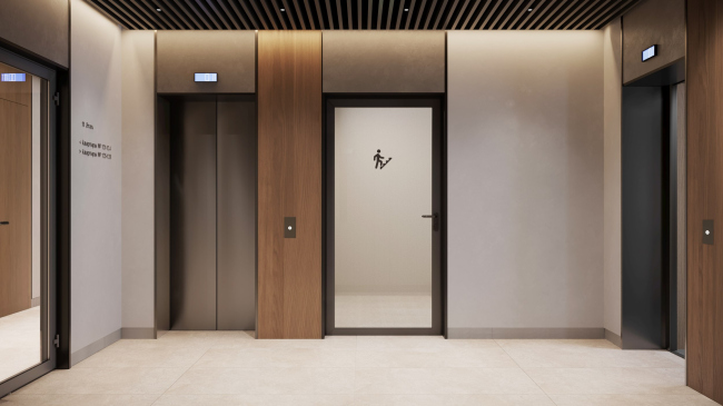 Лобби ЖК «Дом на Зорге» Лобби ЖК «Дом на Зорге»