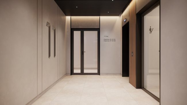 Лобби ЖК «Дом на Зорге» Лобби ЖК «Дом на Зорге»