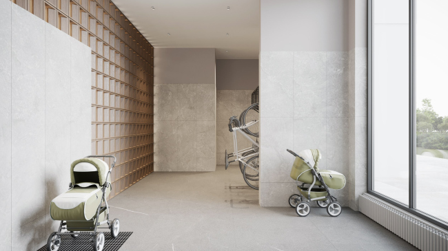 Лобби ЖК «Дом на Зорге» Лобби ЖК «Дом на Зорге»