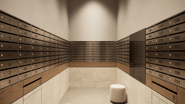 Лобби ЖК «Дом на Зорге» Лобби ЖК «Дом на Зорге»