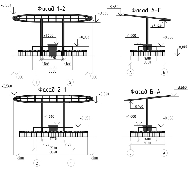 От истоков к современности – возрождение староречья Апаиш. Беседка-барбекю. Фасады От истоков к современности – возрождение староречья Апаиш. Беседка-барбекю. Фасады