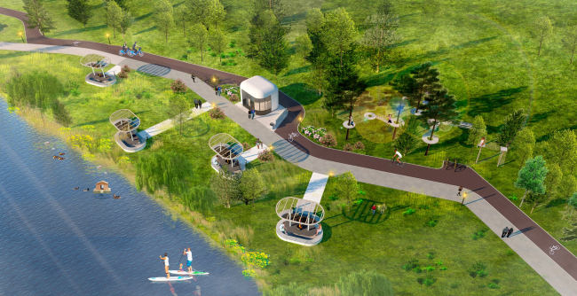 От истоков к современности – возрождение староречья Апаиш. Зона барбекю у воды От истоков к современности – возрождение староречья Апаиш. Зона барбекю у воды