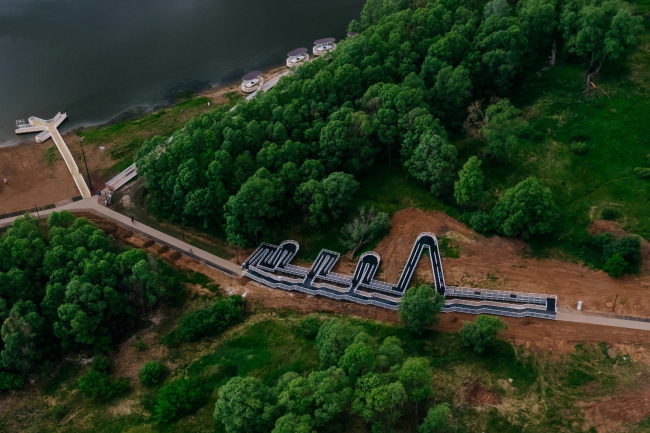 От истоков к современности – возрождение староречья Апаиш. Общий вид на пандус От истоков к современности – возрождение староречья Апаиш. Общий вид на пандус