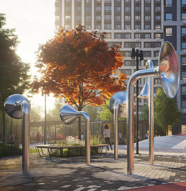 ЖК Квартал Kontinent. Благоустройство ЖК Квартал Kontinent. Благоустройство