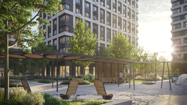 ЖК Квартал Kontinent. Благоустройство ЖК Квартал Kontinent. Благоустройство