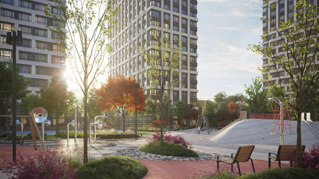 ЖК Квартал Kontinent. Благоустройство ЖК Квартал Kontinent. Благоустройство