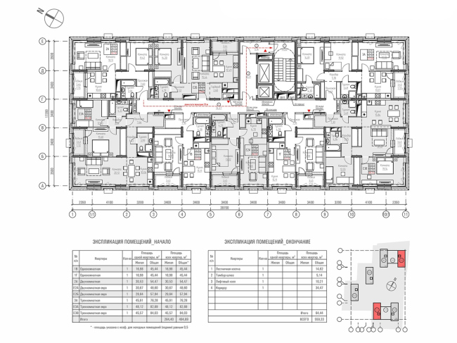 ЖК Квартал Kontinent. Типология башня | План 3-12 этажей ЖК Квартал Kontinent. Типология башня | План 3-12 этажей