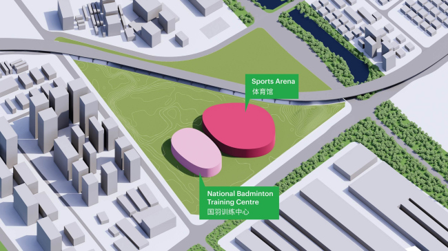 Спортивный парк Пиншань и Национальный центр бадминтона в Шэньчжэне Спортивный парк Пиншань и Национальный центр бадминтона в Шэньчжэне