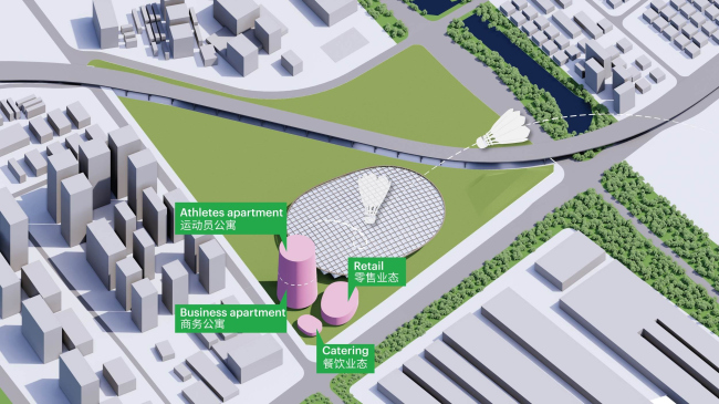 Спортивный парк Пиншань и Национальный центр бадминтона в Шэньчжэне Спортивный парк Пиншань и Национальный центр бадминтона в Шэньчжэне