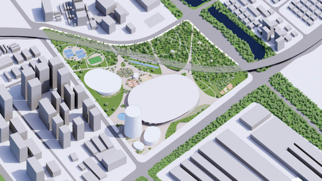 Спортивный парк Пиншань и Национальный центр бадминтона в Шэньчжэне Спортивный парк Пиншань и Национальный центр бадминтона в Шэньчжэне