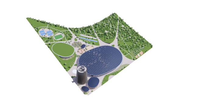 Спортивный парк Пиншань и Национальный центр бадминтона в Шэньчжэне Спортивный парк Пиншань и Национальный центр бадминтона в Шэньчжэне