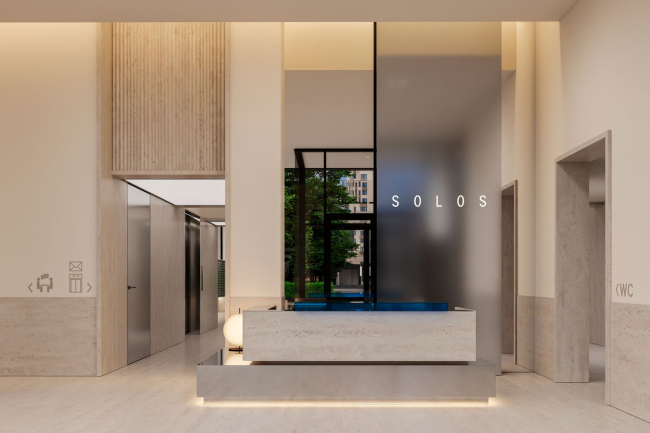 SOLOS residential complex. Tower B. Hall