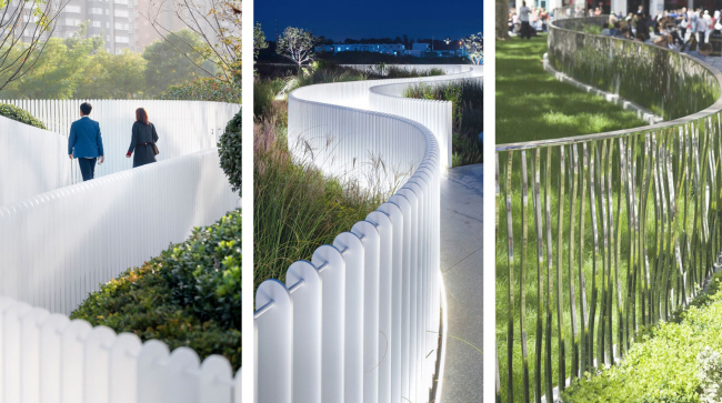 Fencing options built into the Alia Residential Complex Phase 4 landscaping project