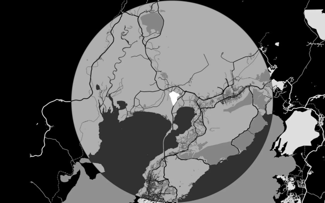 DNS City. Location plan (simplified)