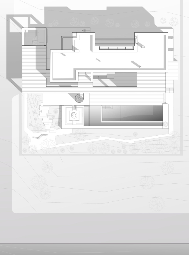 Дом с мостом. Генеральный план Дом с мостом. Генеральный план