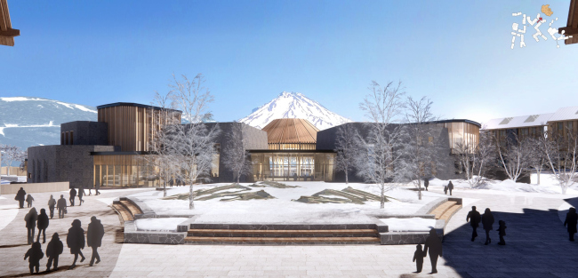 Три вулкана. Вид на велнес-центр Три вулкана. Вид на велнес-центр