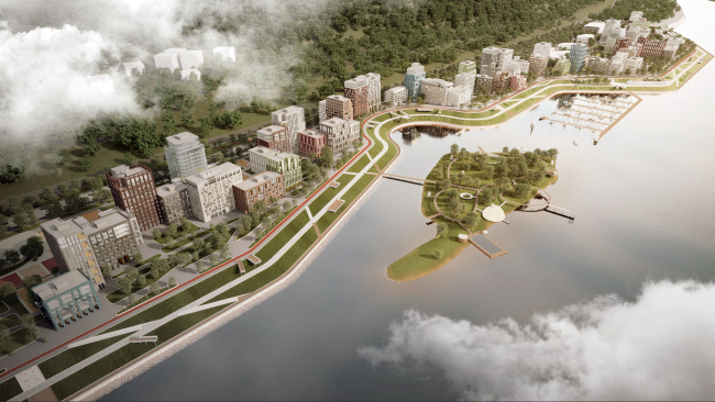 The architectural concept for the integrated development of the embankment of the Rowing Canal in Nizhny Novgorod